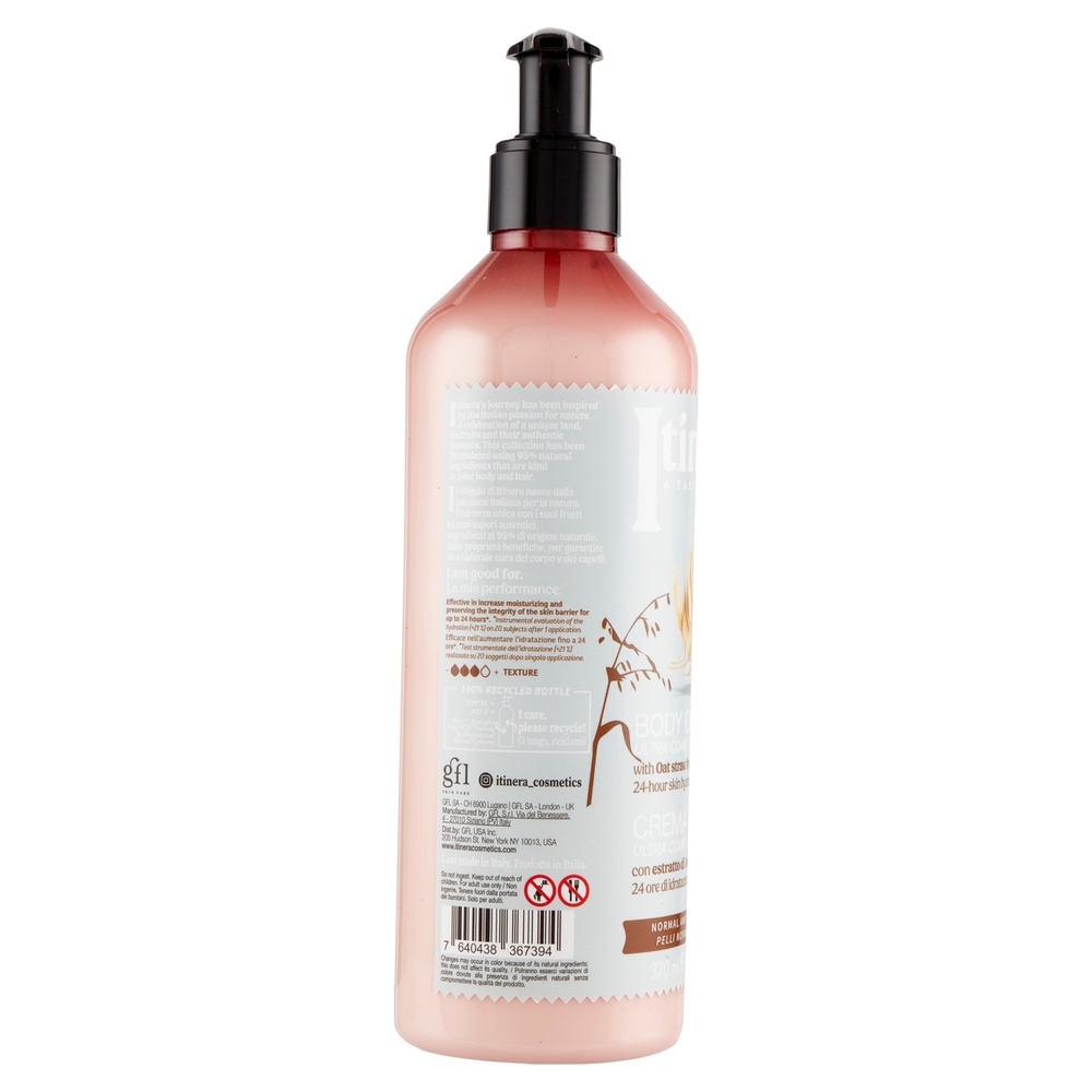 Itinera Crema Corpo Ultra Comfort con estratto di Avena del Veneto 370 ml